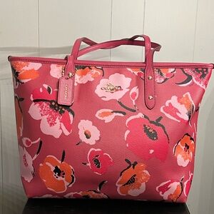 Coach Wildflower City Tote Bag